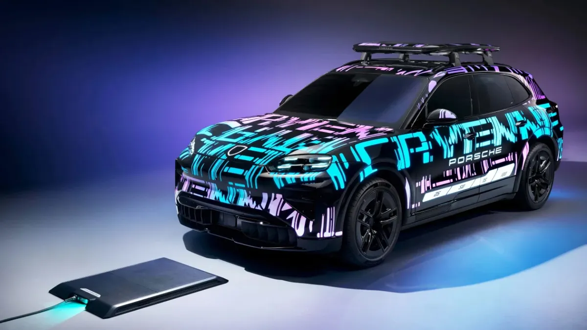Tamamen elektrikli yeni Porsche Cayenne, kablosuz şarj ile gelecek