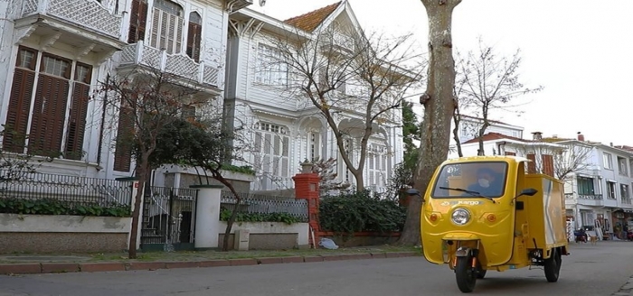 PTT'nin elektrikli araçları Adalar'da kullanılmaya başlandı