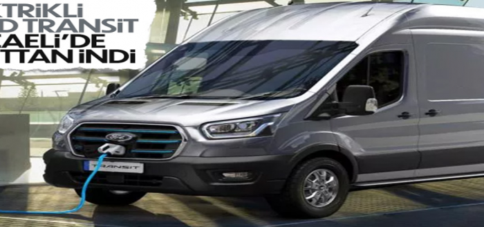 Türkiye’nin ilk elektrikli ticari aracı Ford E-Transit, Kocaeli’de battan indirildi.