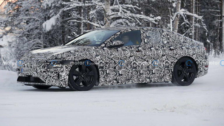 Audi A6 E-Tron bu kez de kış testlerinde görüntülendi