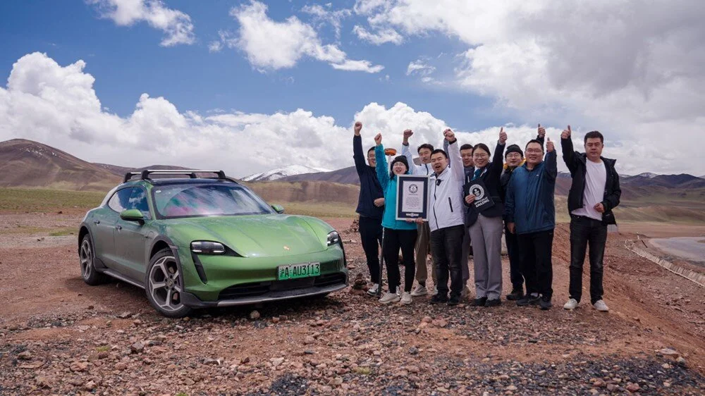 Elektrikli Porsche Taycan Cross Turismo'dan Guinness rekoru