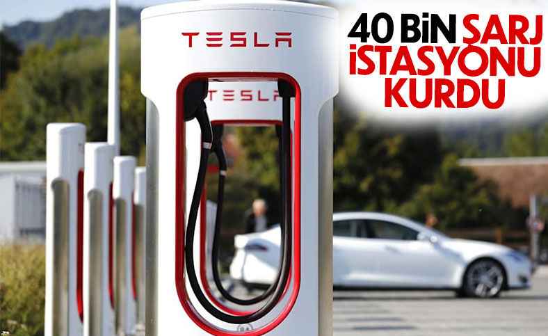 Tesla'nın şarj istasyonu sayısı 40 bini geçti