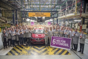 Oyak Renault, 6 milyonuncu otomobilini banttan indirdi