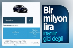 Ford Mondeo'nun dudak uçuklatan fiyatı