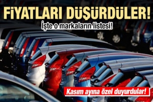 Markalar birer birer açıkladı! İşte Kasım ayı araba fiyatları