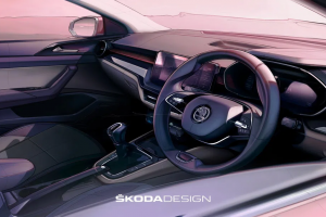 2022 Skoda Slavia'nın iç mekanı da ortaya çıktı