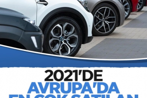 2021'de Avrupa'da en çok satan otomobiller
